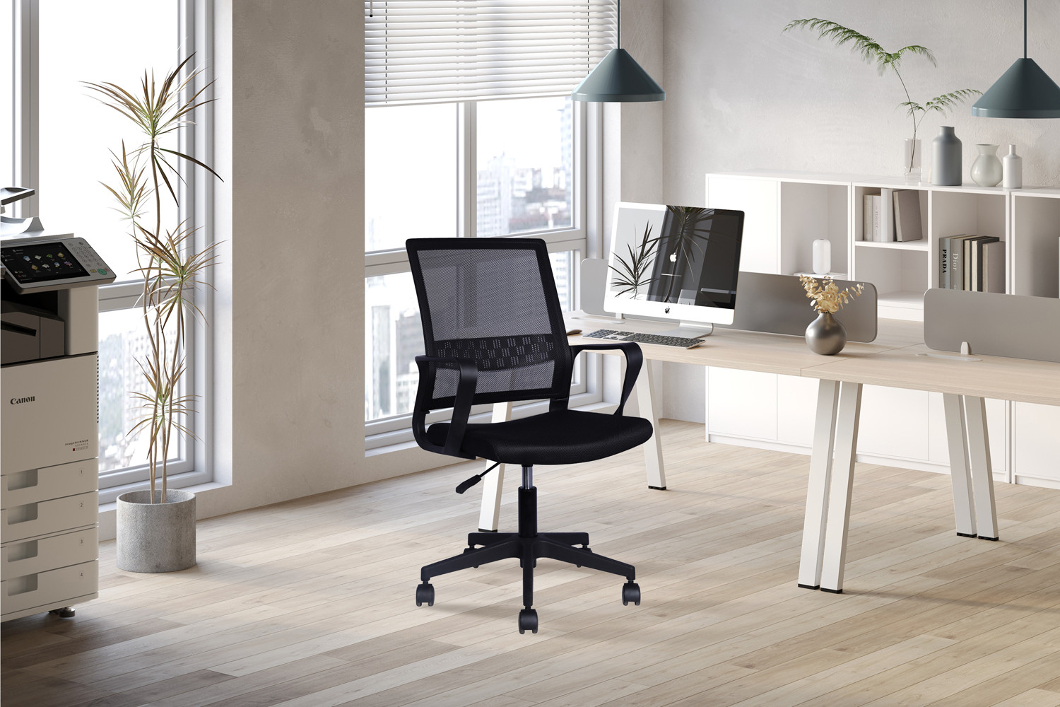 Image 2 for NEW - Bureaustoel Dylan Mesh Zwart