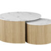 Image 2 for NEW - Salontafel Rowan Rond Decor Marmer Beige