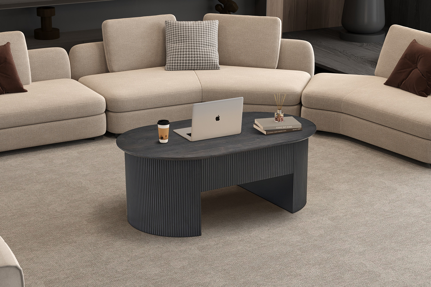 Image 3 for NEW - Salontafel Lagos 120 cm Lift-top Decor Donkerbruin