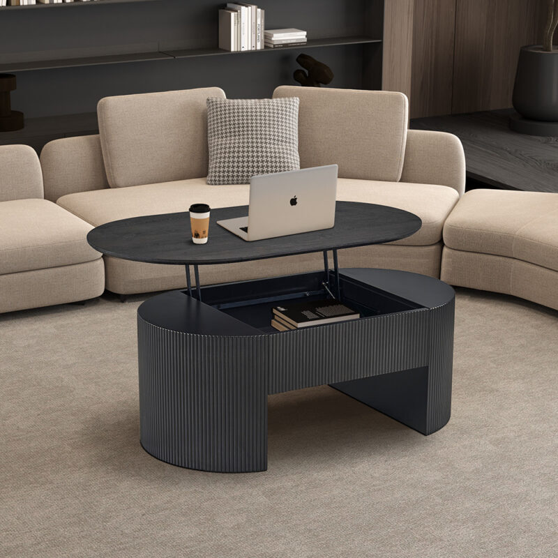 Image 4 for NEW - Salontafel Lagos 120 cm Lift-top Decor Donkerbruin