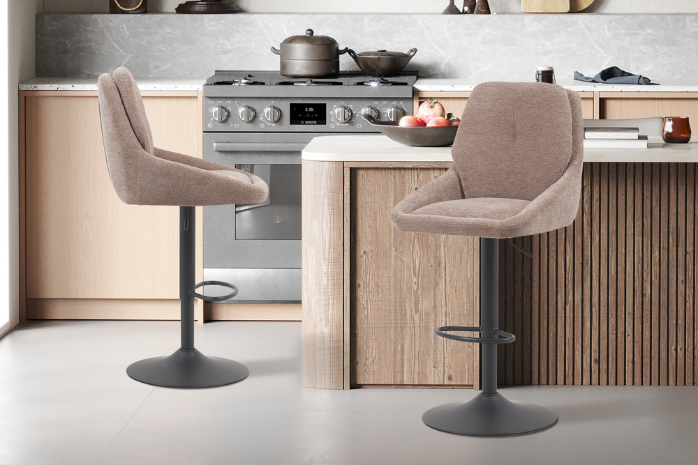 Image 1 for NEW - Barstoel Sabine Stof Ote Sea 173 Draaibaar Zand