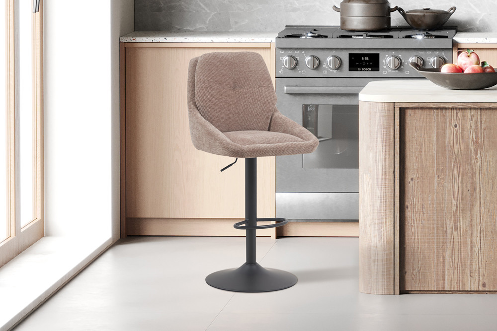 Image 2 for NEW - Barstoel Sabine Stof Ote Sea 173 Draaibaar Zand