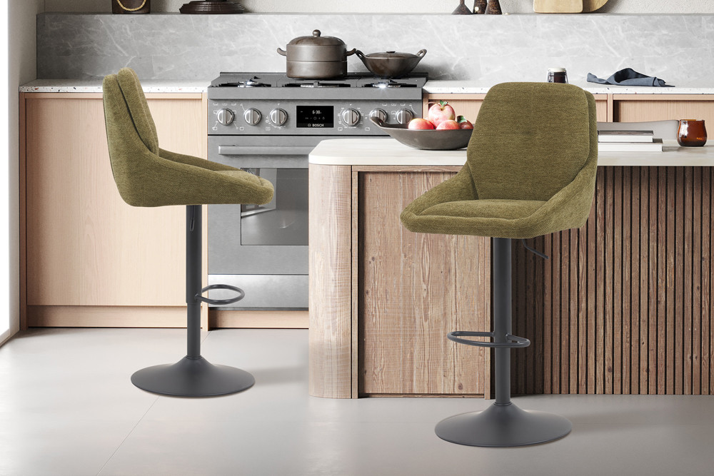 Image 1 for NEW - Barstoel Sabine Stof Ote Sea 360 Draaibaar Groen