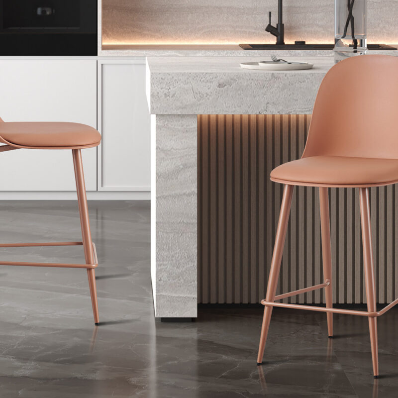 Image 1 for NEW - Counterstoel Jasmin Zitting PP kussen PU Terracotta