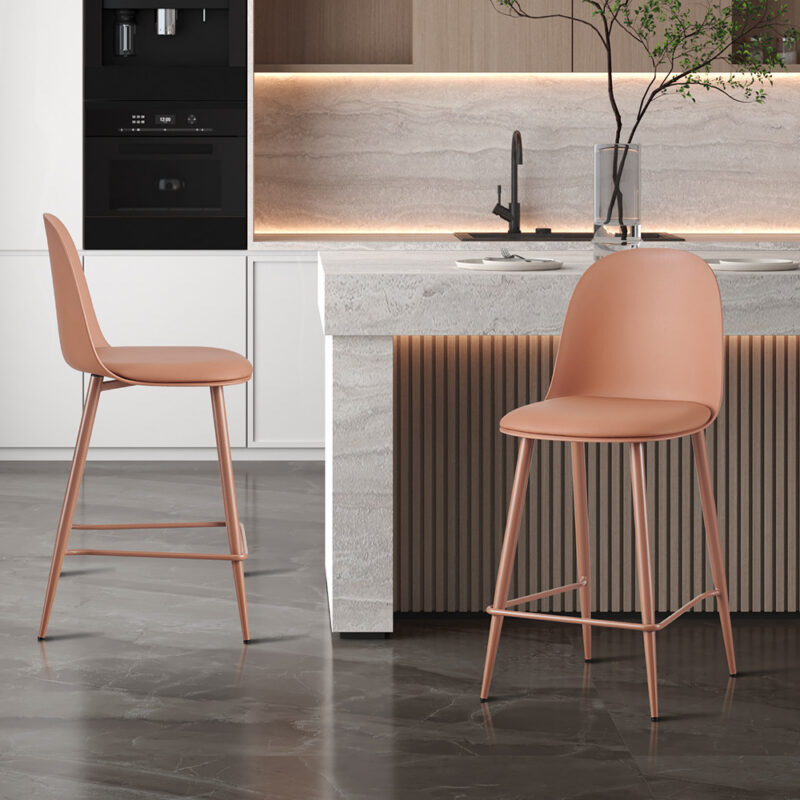 Image 3 for NEW - Counterstoel Jasmin Zitting PP kussen PU Terracotta