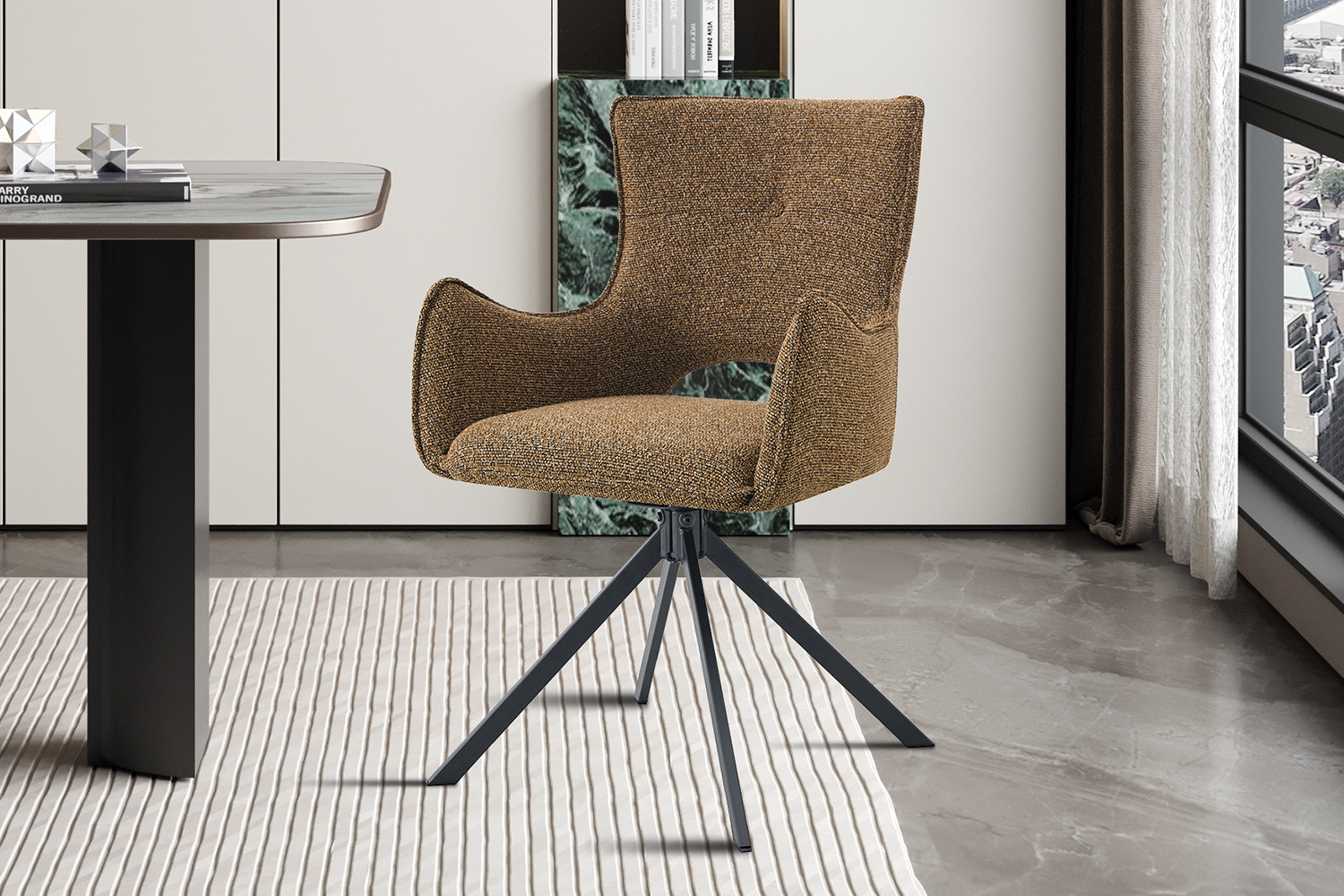 Image 2 for NEW - Stoel Billy Draaibaar tot 0 Stof Ote Harper 280 Roest