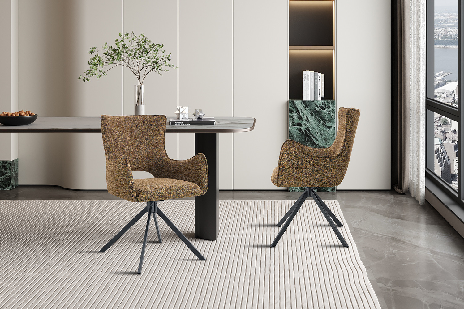 Image 3 for NEW - Stoel Billy Draaibaar tot 0 Stof Ote Harper 280 Roest