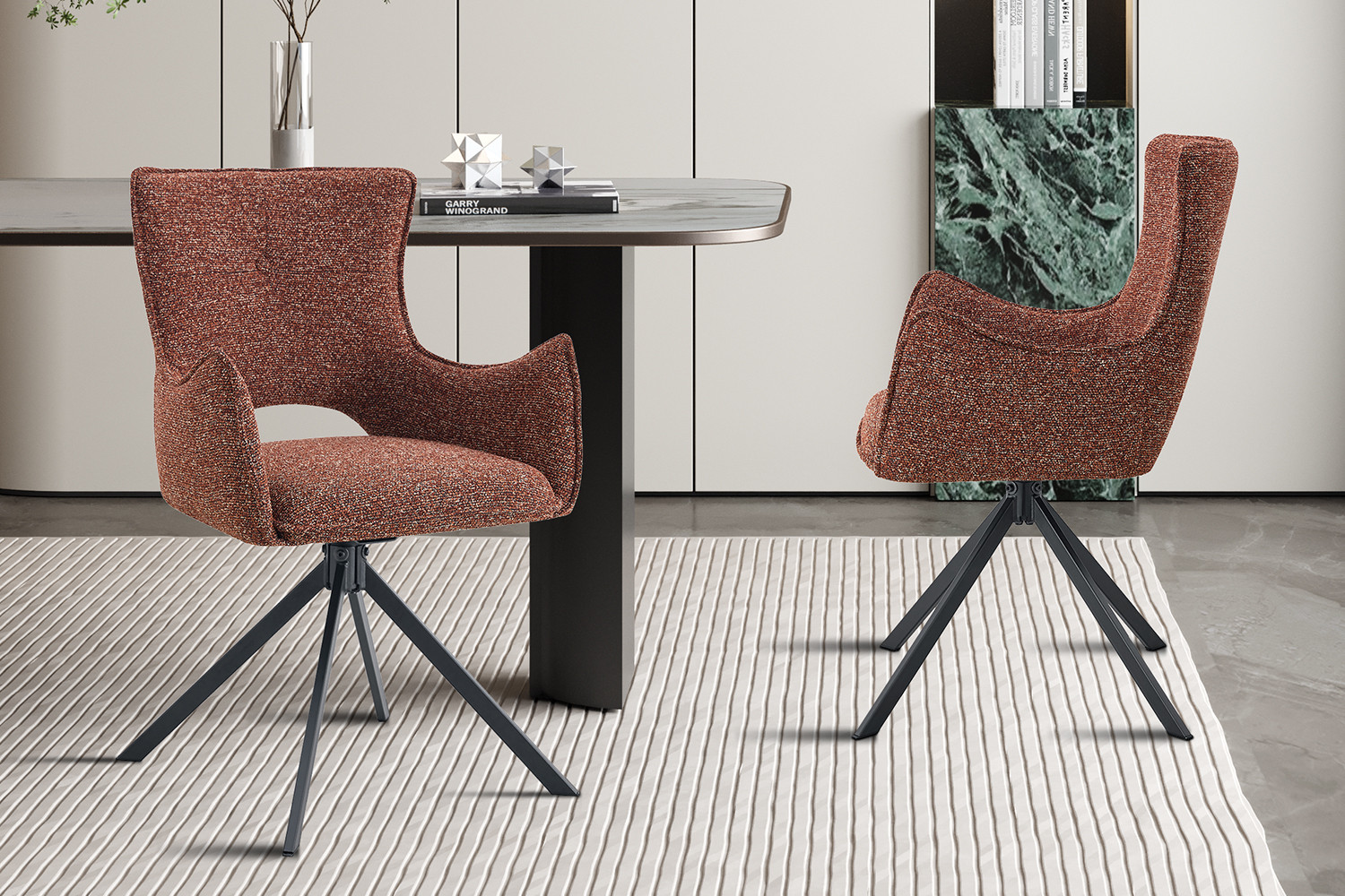 Image 1 for NEW - Stoel Billy Draaibaar tot 0 Stof Ote Harper 500 Rood