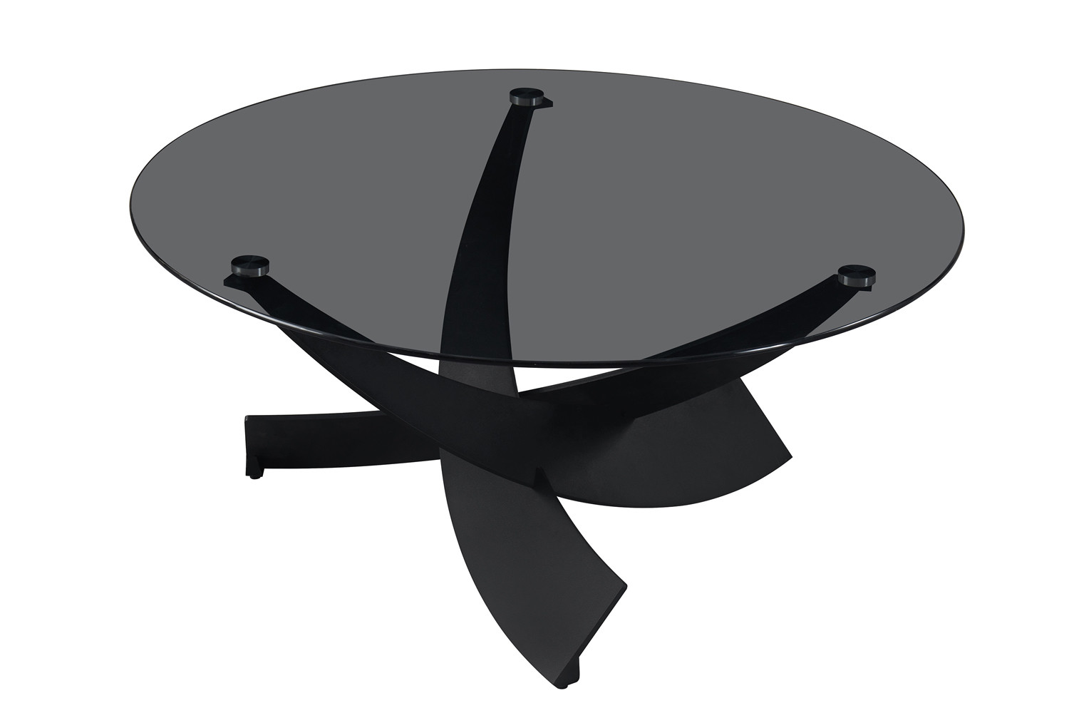 Image 4 for NEW - Salontafel Weston Rond Grijs helder glas