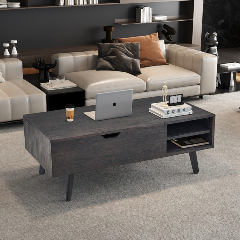 Image 3 for NEW - Salontafel Justine Opklapbare top Decor Donkerbruin