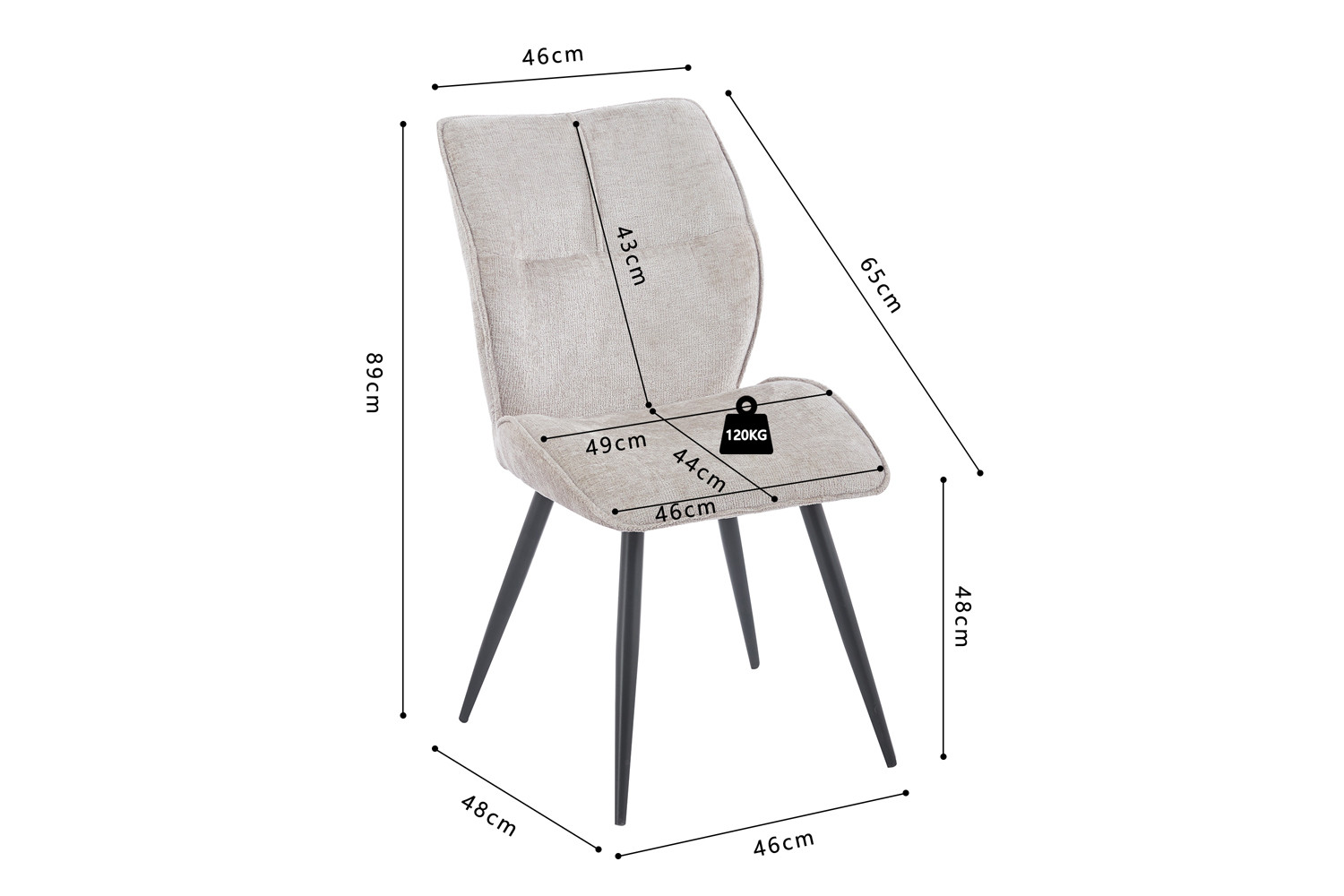 Image 9 for NEW - Stoel Faye Stof Davis Perfect Harmony 04 Zand