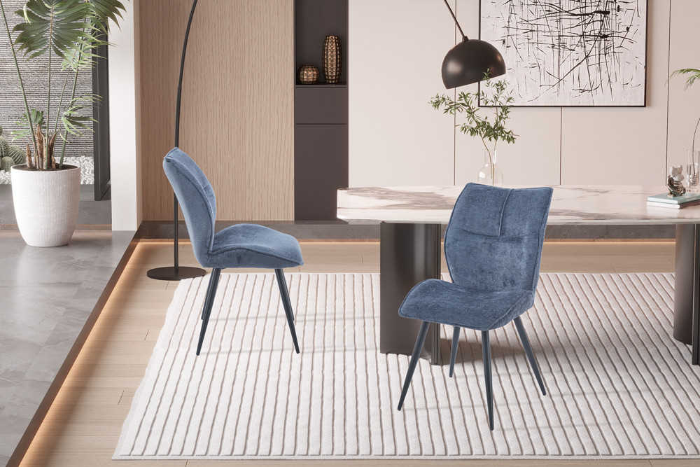 Image 3 for NEW - Stoel Faye Stof Davis Perfect Harmony 77 Blauw