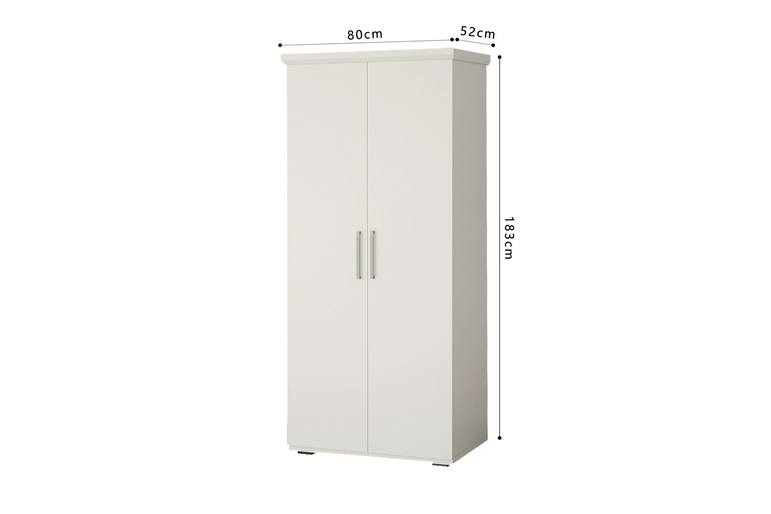 Image 5 for NEW - Kledingkast Mike 2 deuren Wit
