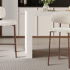 Image 1 for NEW - Counterstoel Coco Walnoot - Stof Raven 24 Beige