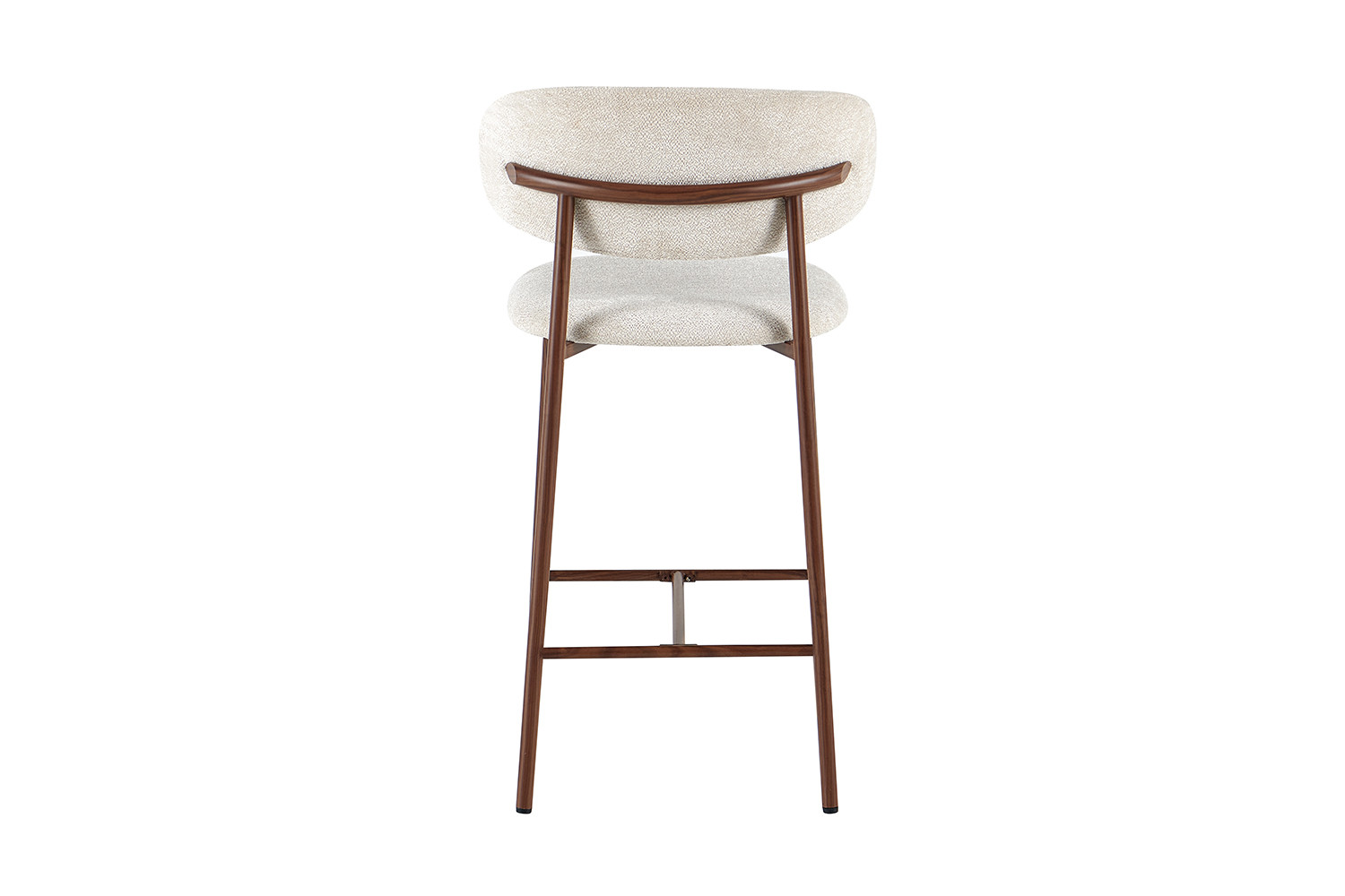 Image 7 for NEW - Counterstoel Coco Walnoot - Stof Raven 24 Beige