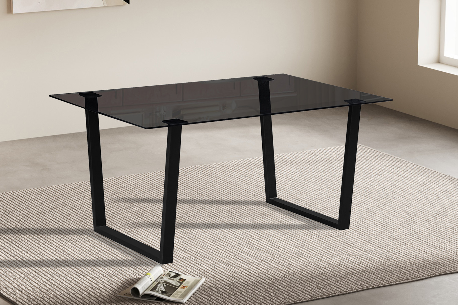 Image 2 for NEW - Tafel Boaz 150 cm Rechthoekig Glas