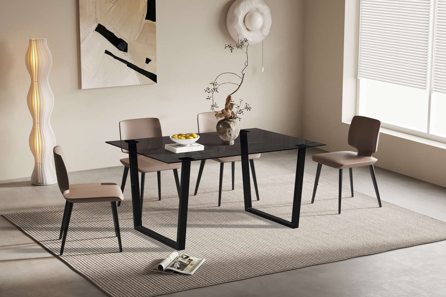 Image 3 for NEW - Tafel Boaz 150 cm Rechthoekig Glas