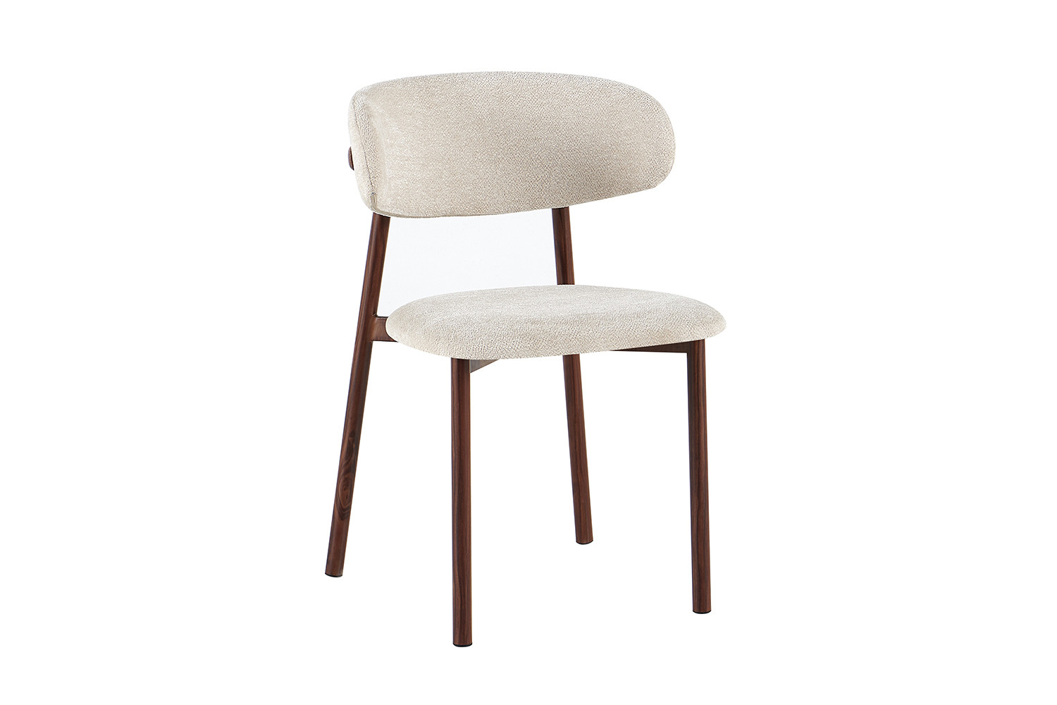 Image 5 for NEW - Stoel Coco Walnoot - Stof Fabb Raven 24 Beige