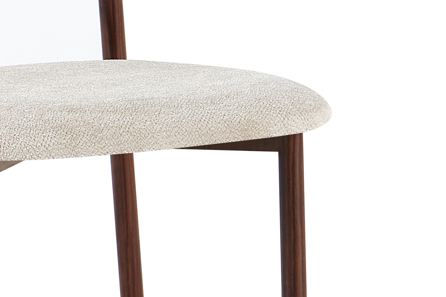 Image 11 for NEW - Stoel Coco Walnoot - Stof Fabb Raven 24 Beige