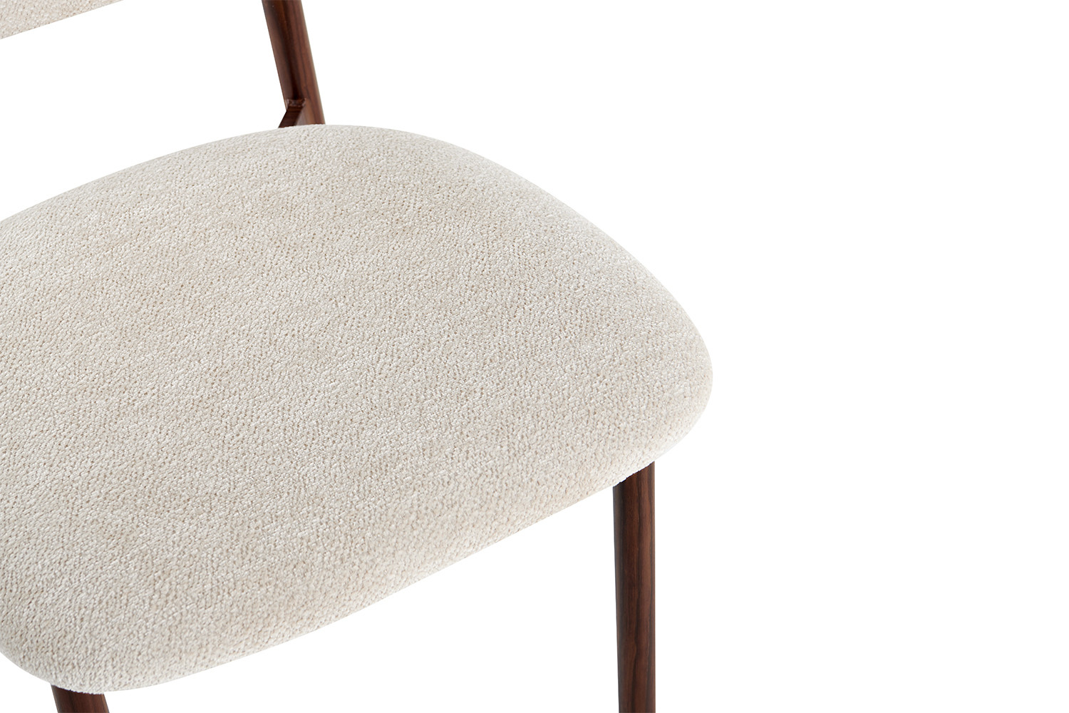 Image 9 for NEW - Stoel Coco Walnoot - Stof Fabb Raven 24 Beige