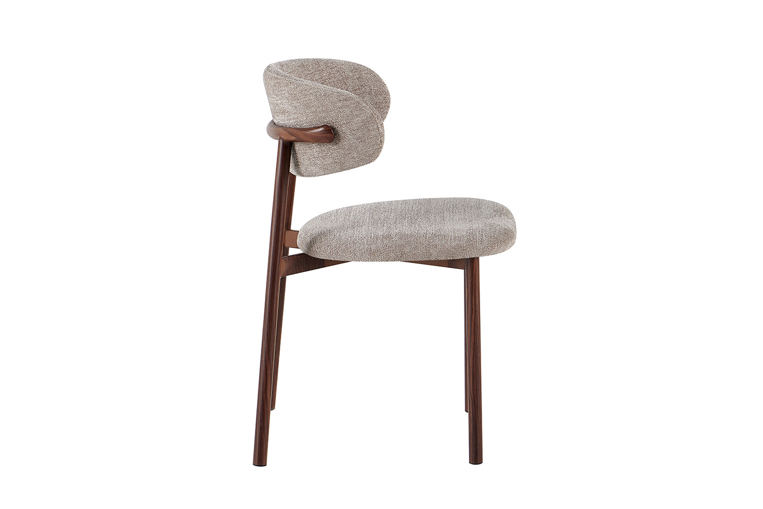 Image 6 for NEW - Stoel Coco Walnoot - Stof Fabb Raven 30 Zand