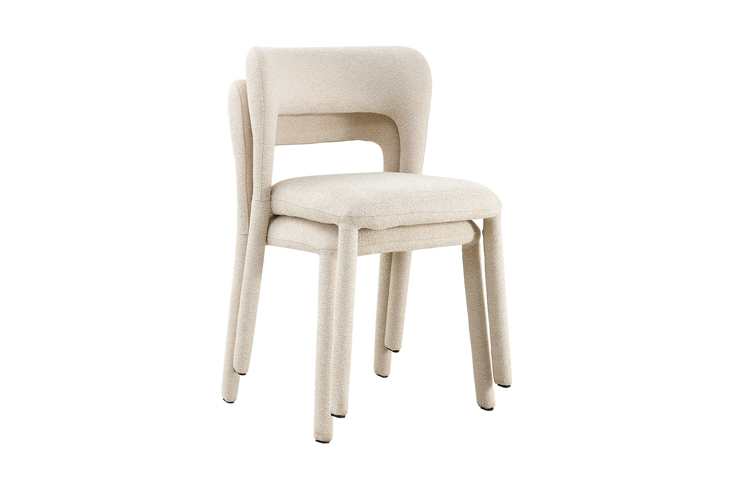 Image 9 for NEW - Stoel Elvas Stapelbaar Stof Ote Sahara 112 Beige