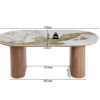 Image 7 for NEW - Salontafel Evora Glanzend Steen Pandora