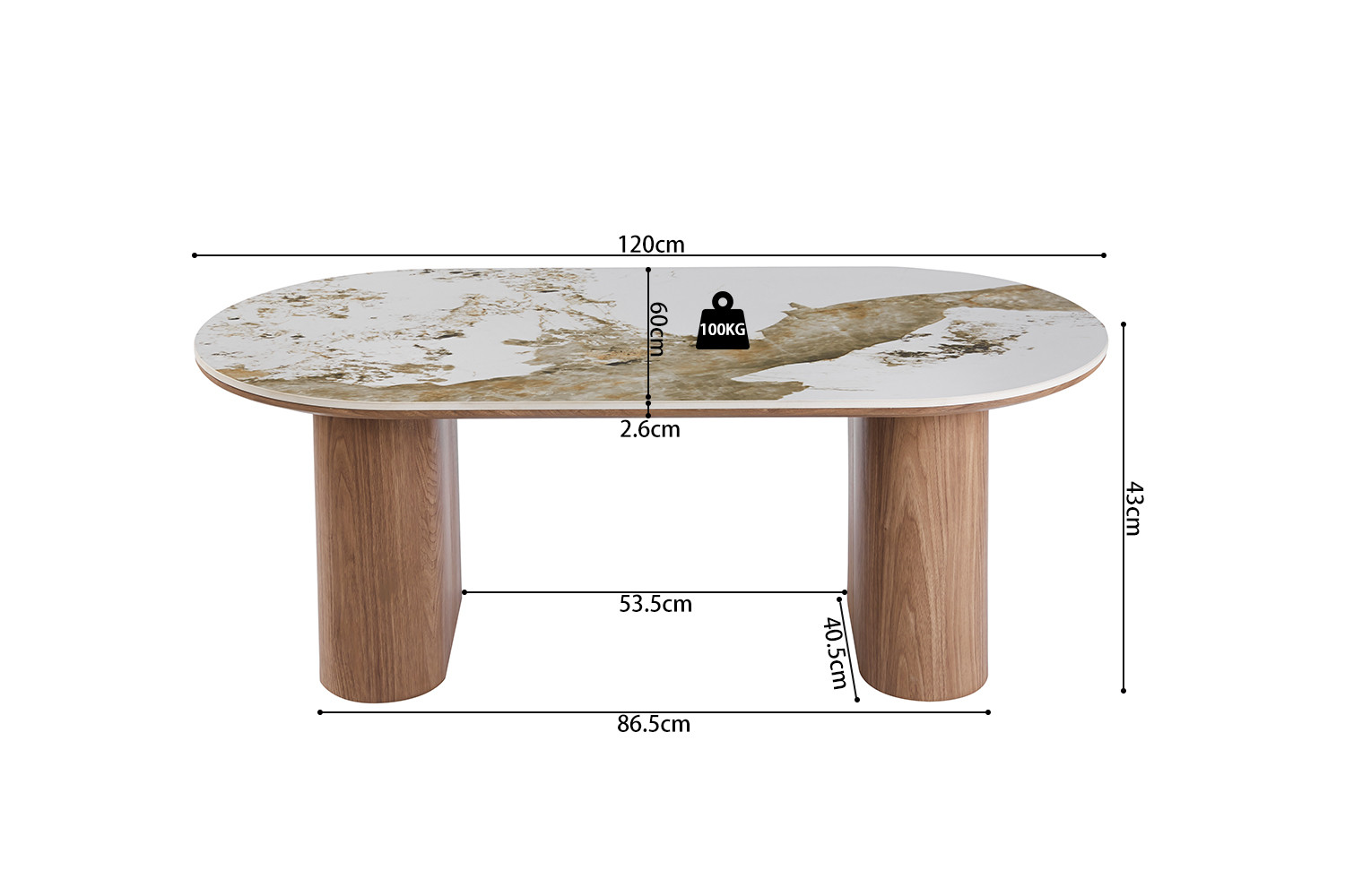 bd449125-ae44-4614-af57-a38844c92b4f Image 7 for NEW - Salontafel Evora Glanzend Steen Pandora