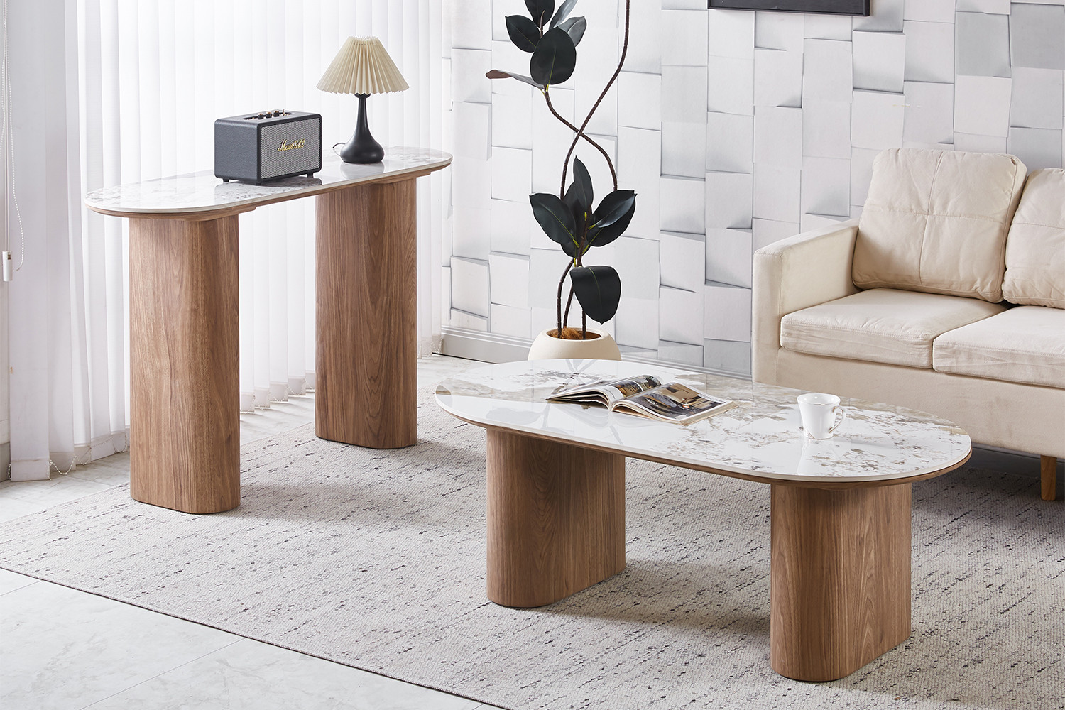14011c05-ab8d-48a2-9fd6-4fdfce640365 Image 2 for NEW - Salontafel Evora Glanzend Steen Pandora