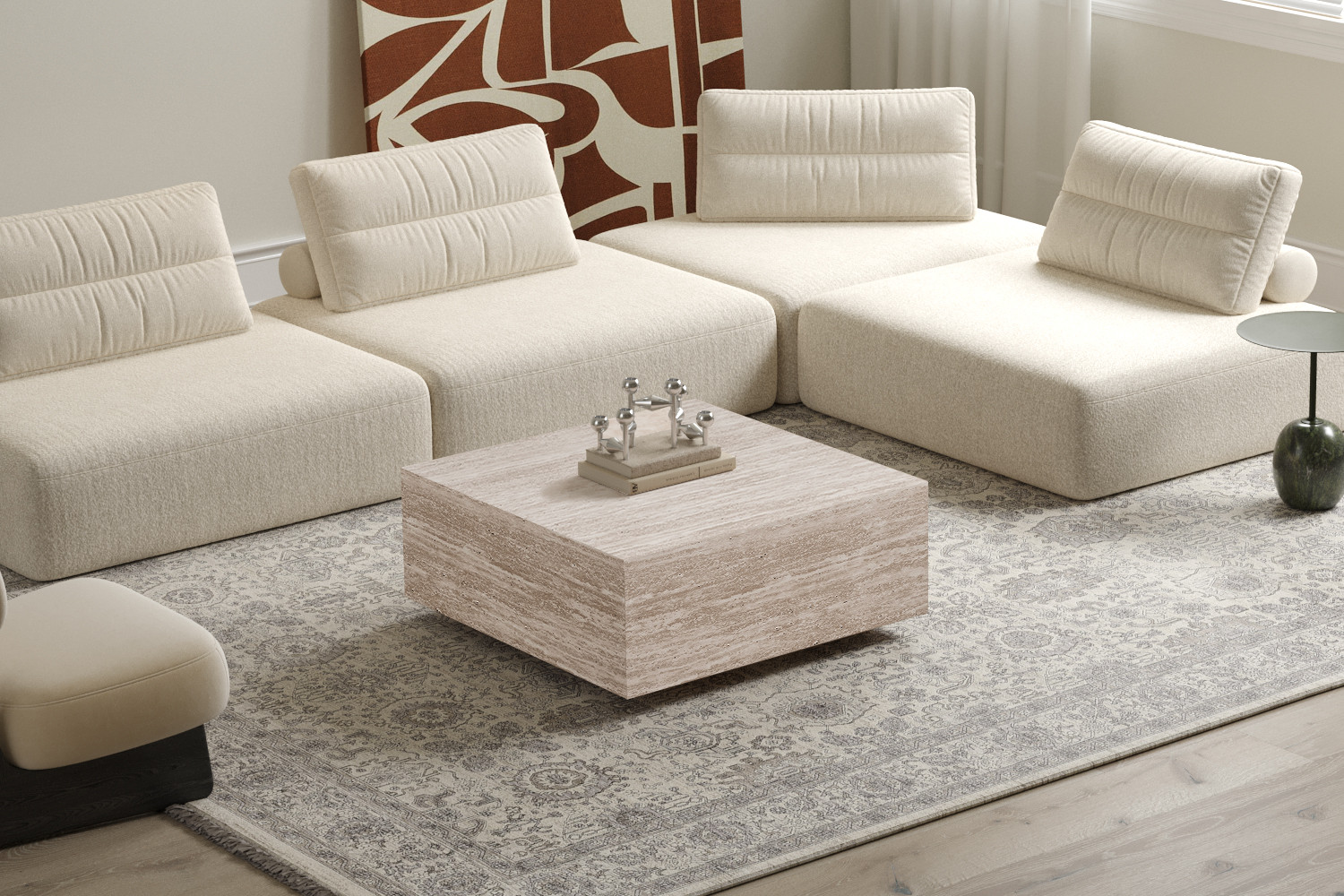Image 1 for NEW - Salontafel Jane Decor Travertin Beige