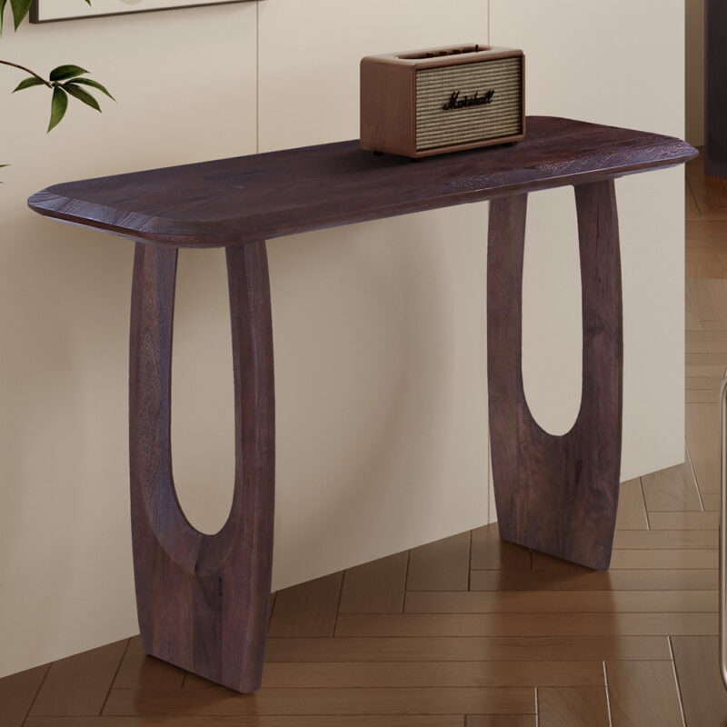Image 2 for NEW - Console Braga Deens Ovaal Mango hout Donkerbruin