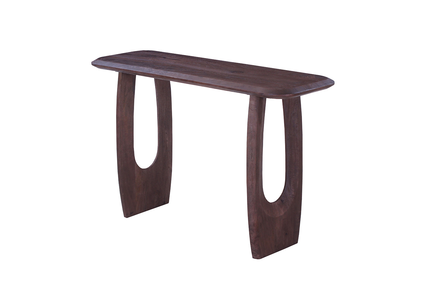 Image 6 for NEW - Console Braga Deens Ovaal Mango hout Donkerbruin