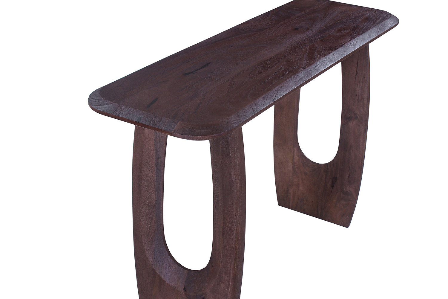 Image 7 for NEW - Console Braga Deens Ovaal Mango hout Donkerbruin