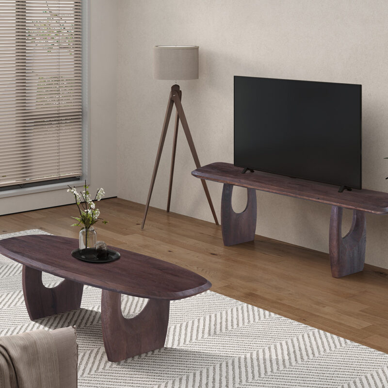 Image 3 for NEW - TV meubel Braga Mango hout Donkerbruin