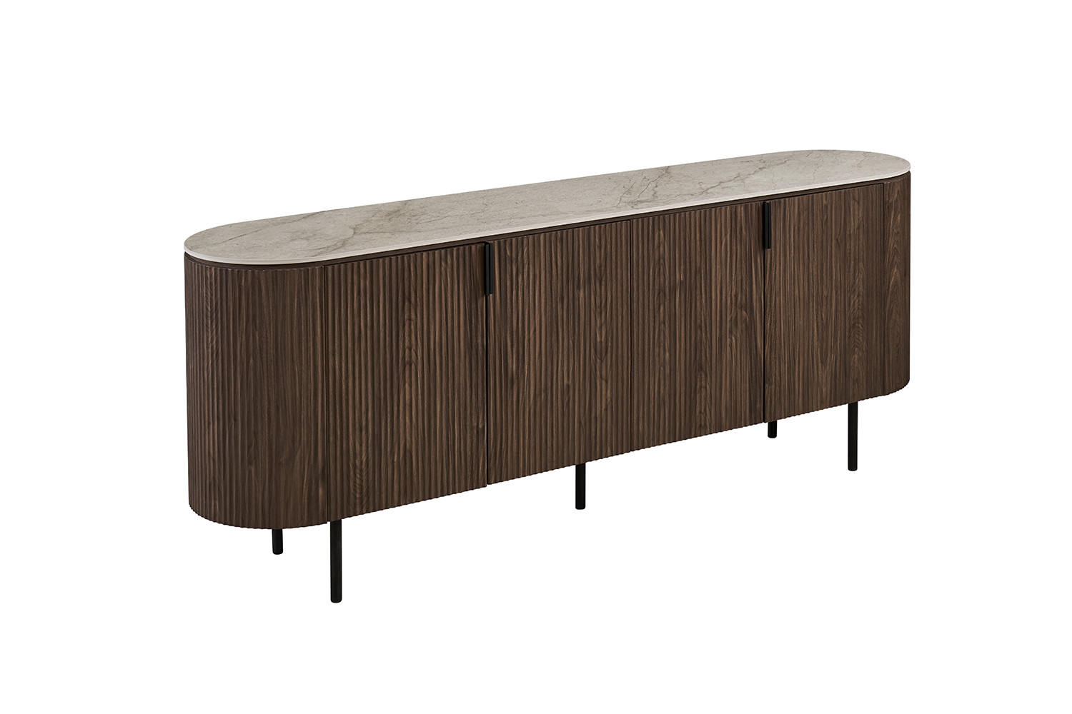 Image 5 for NEW - Dressoir Vigo 200 cm Decor Donkere Eik Shakespear Beige