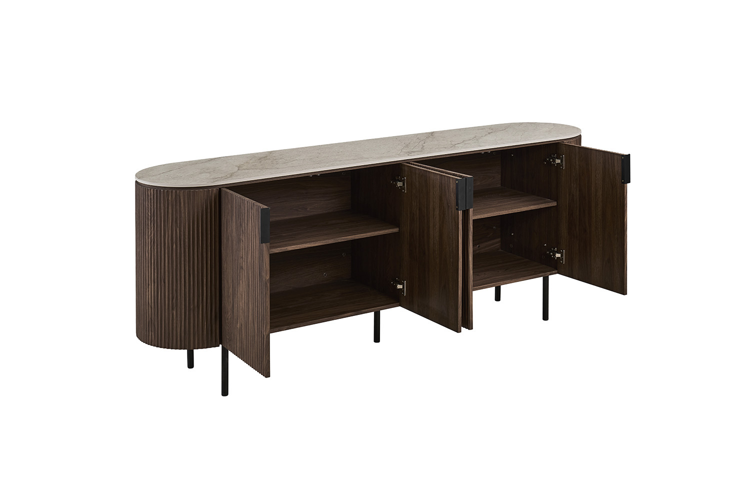 Image 7 for NEW - Dressoir Vigo 200 cm Decor Donkere Eik Shakespear Beige