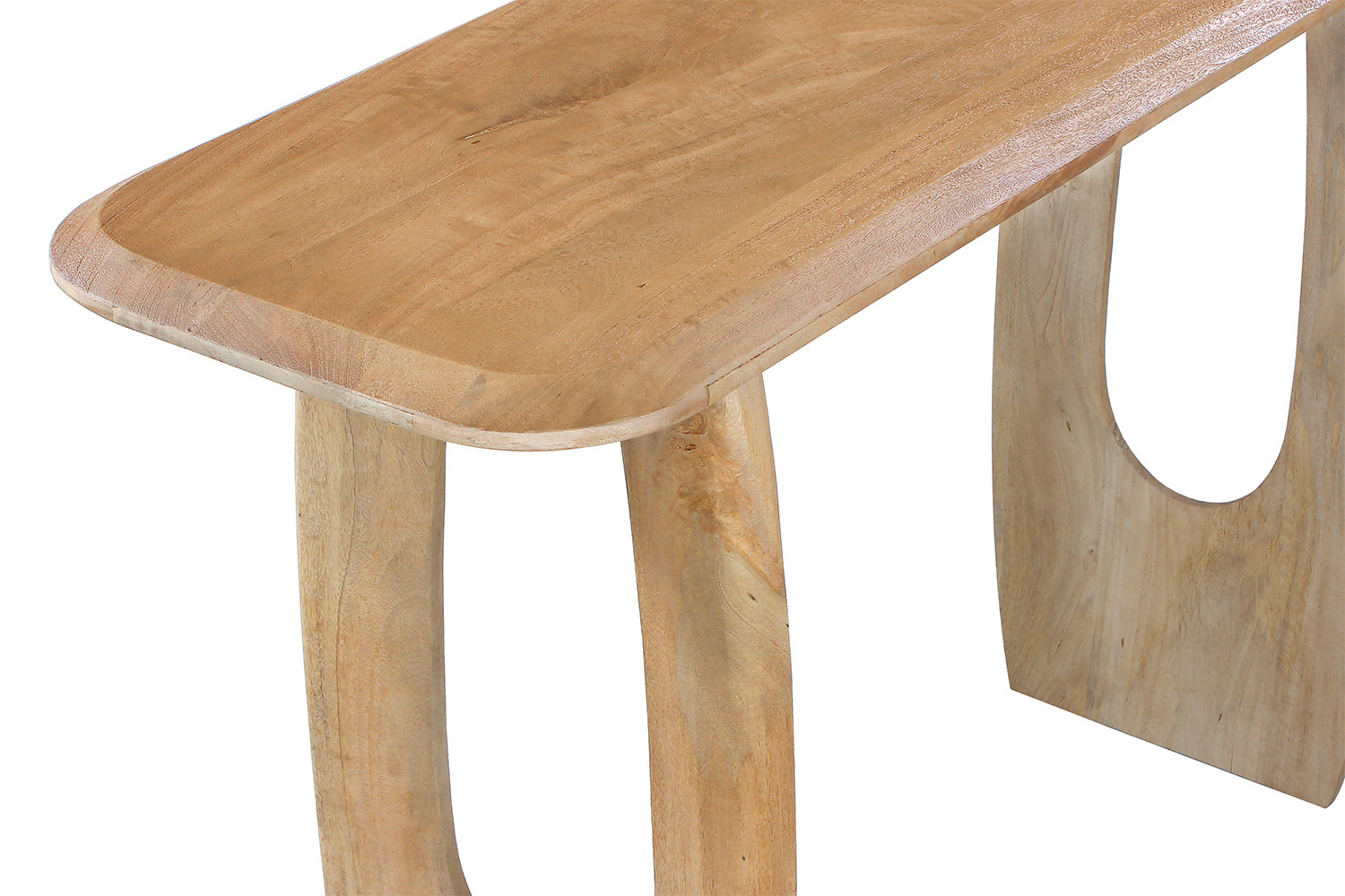 Image 7 for NEW - Console Braga Deens Ovaal Mango hout Amandel