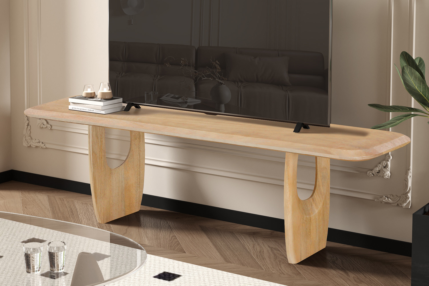 Image 1 for NEW - TV meubel Braga Mango hout Amandel