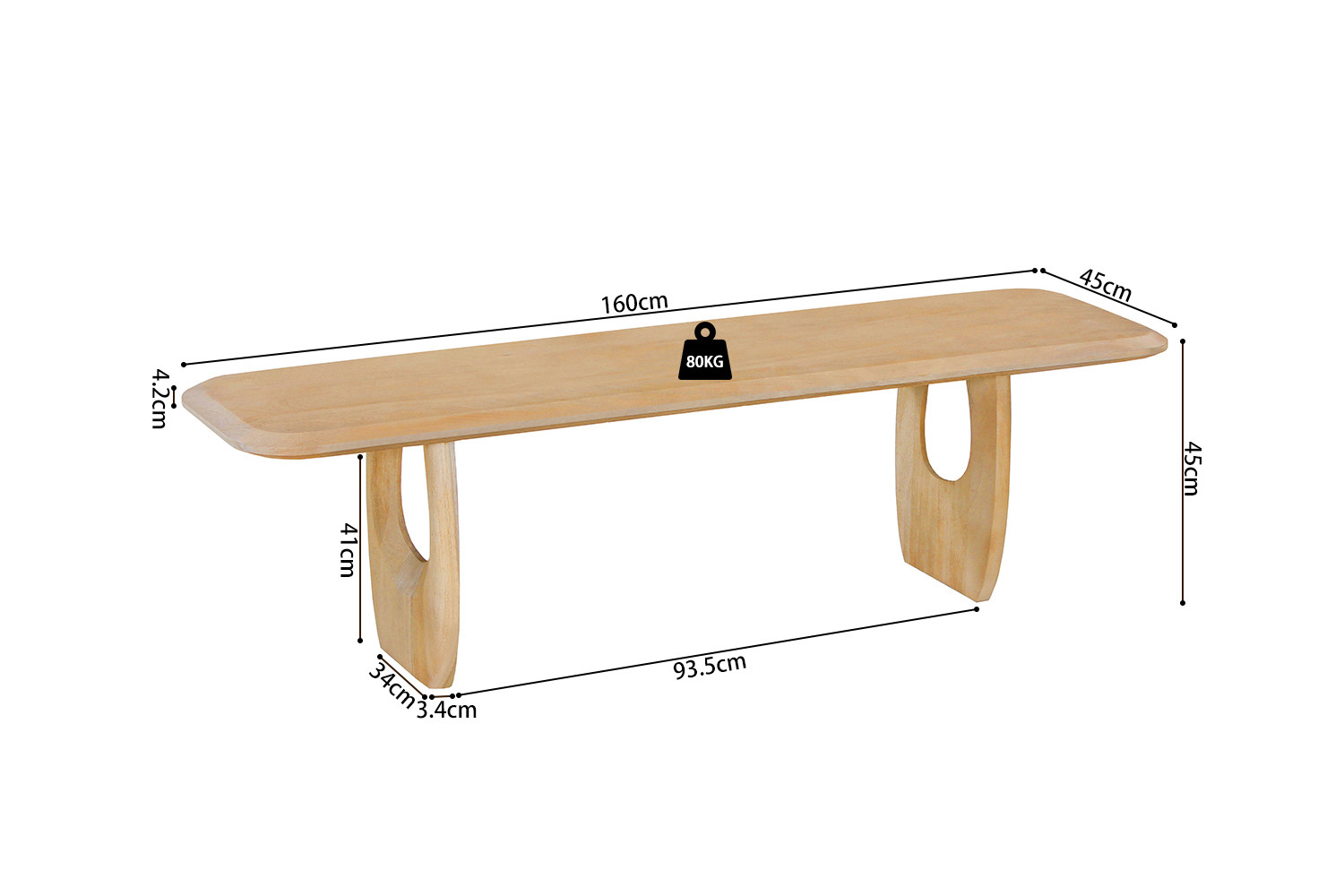 Image 8 for NEW - TV meubel Braga Mango hout Amandel