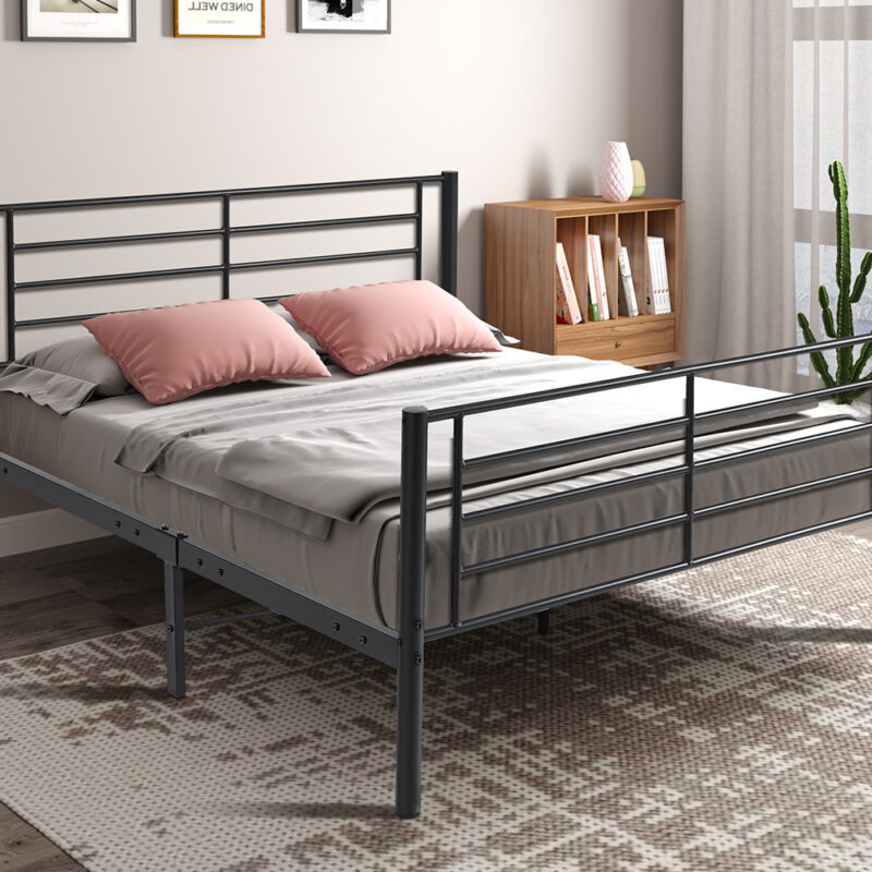 Image 1 for NEW - Bed Sammy 160x200 Metaal Donkergrijs
