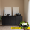 STF-5754_1 Dressoir Madison Zwart Mangohout 165 cm - Image 2