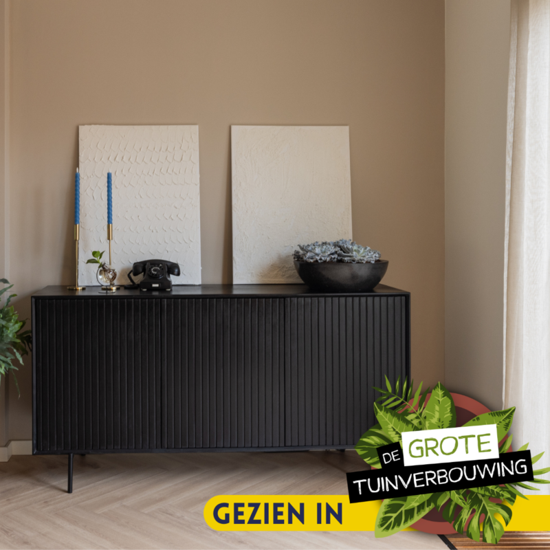 Dressoir Madison Zwart Mangohout 165 cm - Image 2