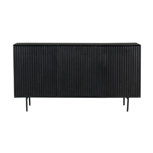 STF-5754_6 Dressoir Madison Zwart Mangohout 165 cm - Image 7