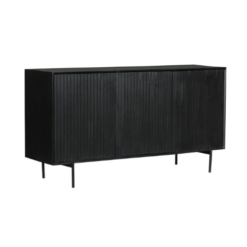 STF-5754_7 Dressoir Madison Zwart Mangohout 165 cm - Image 8