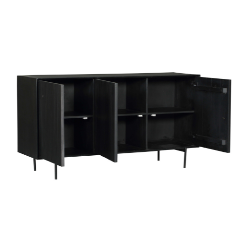 STF-5754_9 Dressoir Madison Zwart Mangohout 165 cm - Image 10
