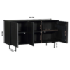 STF-5754_10 Dressoir Madison Zwart Mangohout 165 cm - Image 11