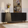 Dressoir Madison Zwart Mangohout 210 cm - Image 1