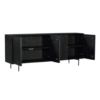STF-5755_8 Dressoir Madison Zwart Mangohout 210 cm - Image 9