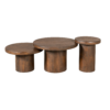 STF-2021_4 Salontafel set Maya Bruin Mangohout 70 cm - Image 5