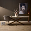 STF-3616_0 Deens ovale eettafel Madison Zand Mangohout 240 cm - Image 1